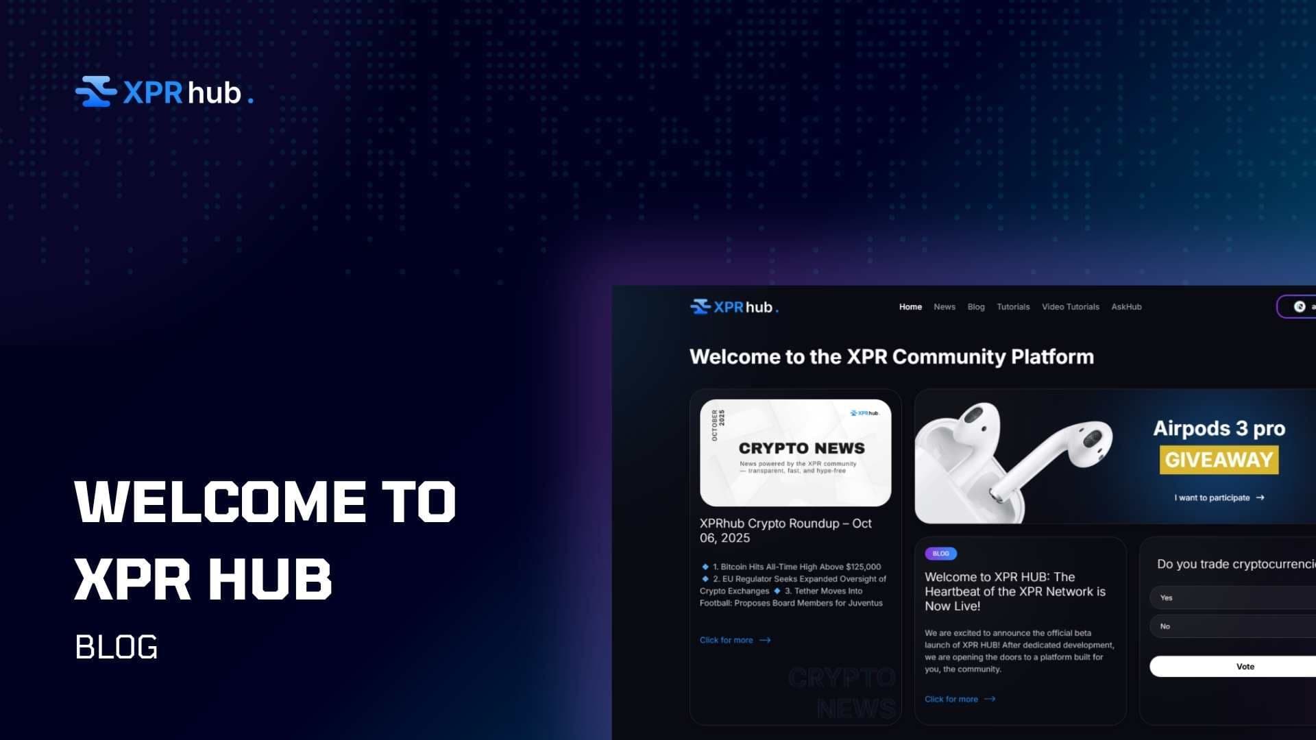 Welcome to XPR HUB: The Heartbeat of the XPR Network is Now Live!
